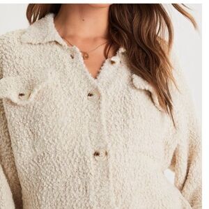 Cozy Simplicity Ivory Textured Chenille Knit Button-Up Sweater Lulus - Assorted